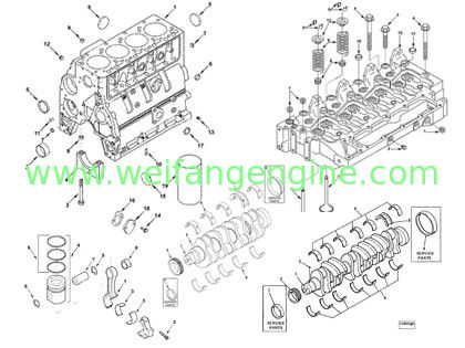 DCEC  4B,4BT series diesel engine spare parts