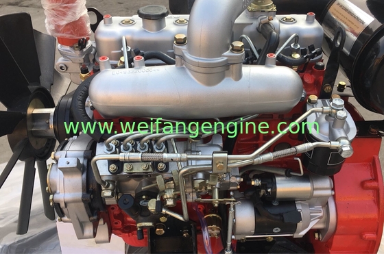 3000rpm 4JB Diesel Engine Prime Power From 45KW To 75KW For Power Of  The Fire Fighting Pump In Red