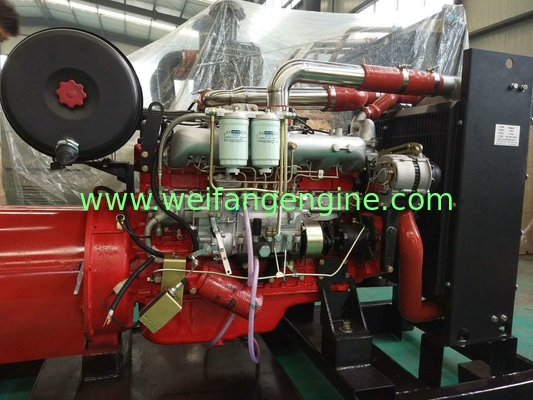 3000rpm  6BD-Z diesel engine prime power 120KW for power of  the fire fighting pump in red